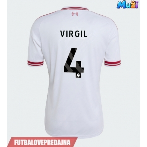 Lacne Muži Futbalové dres Liverpool Virgil van Dijk #4 2026-27 Krátky Rukáv - Preč